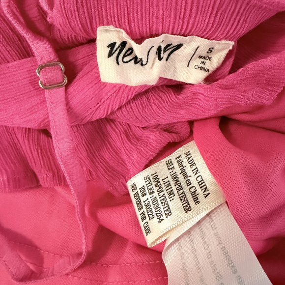 Fuchsia backless summer dress in Pink small swim beach cover up dress - Picture 6 of 7